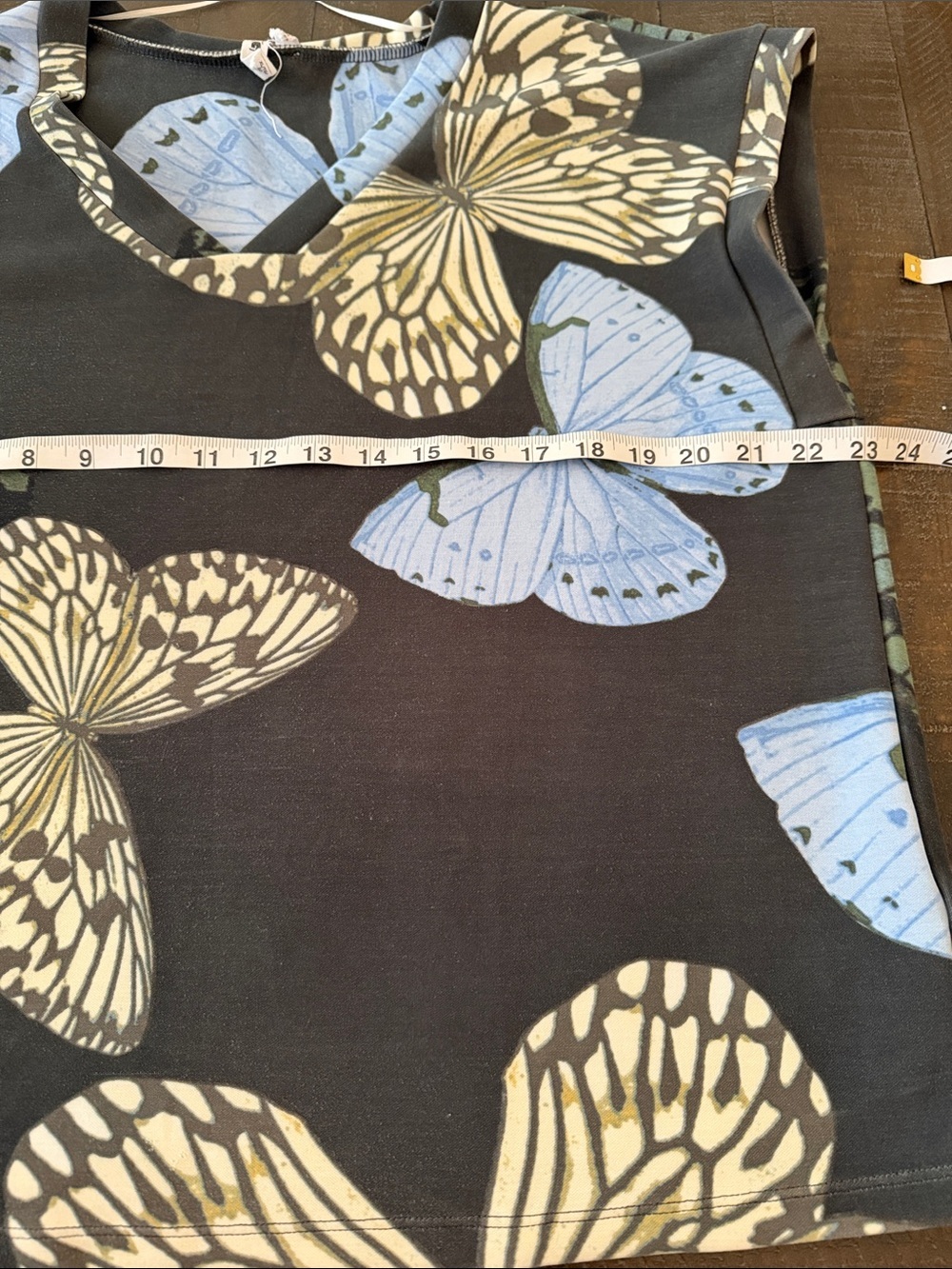 Cable & Gauge Black Butterfly Print blouse - Picture 7 of 8